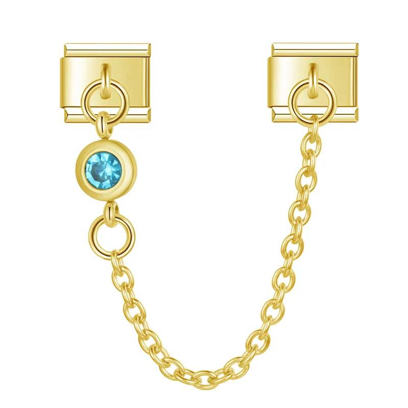 Emerald Charm-Kette Gold - Image 2