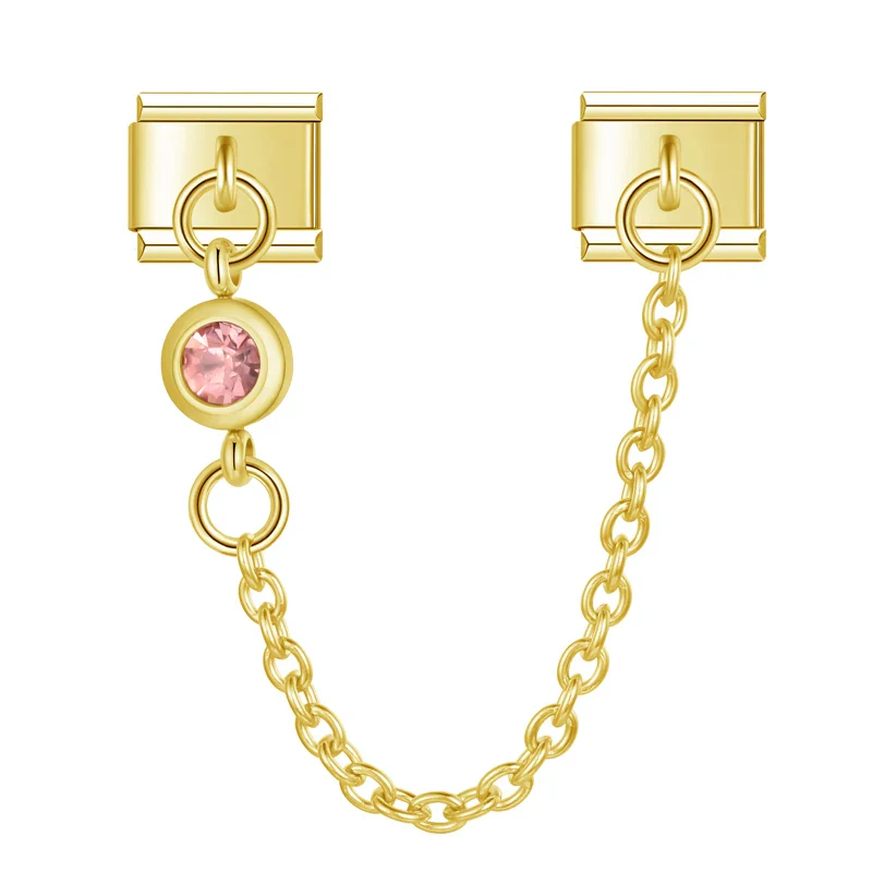 Emerald Charm-Kette Gold - Image 3