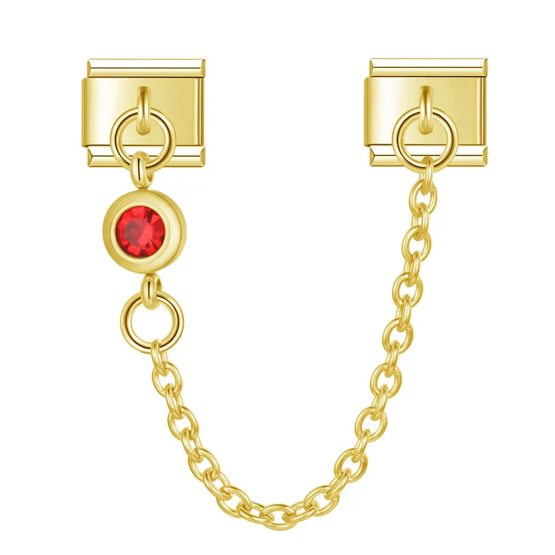 Emerald Charm-Kette Gold - Image 4