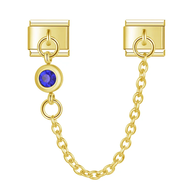 Emerald Charm-Kette Gold - Image 6