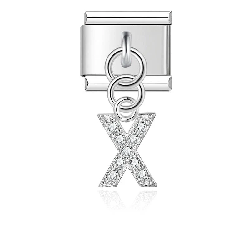 Glitzer Anhänger X