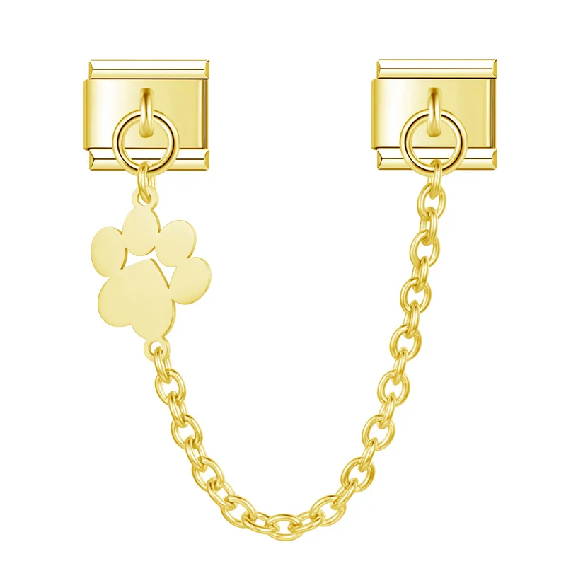 Goldene Pfote Charm-Kette