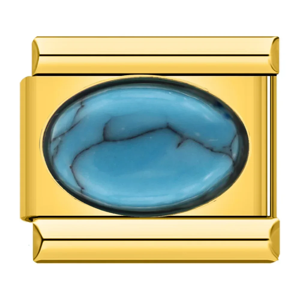Gold mit blauem Stein