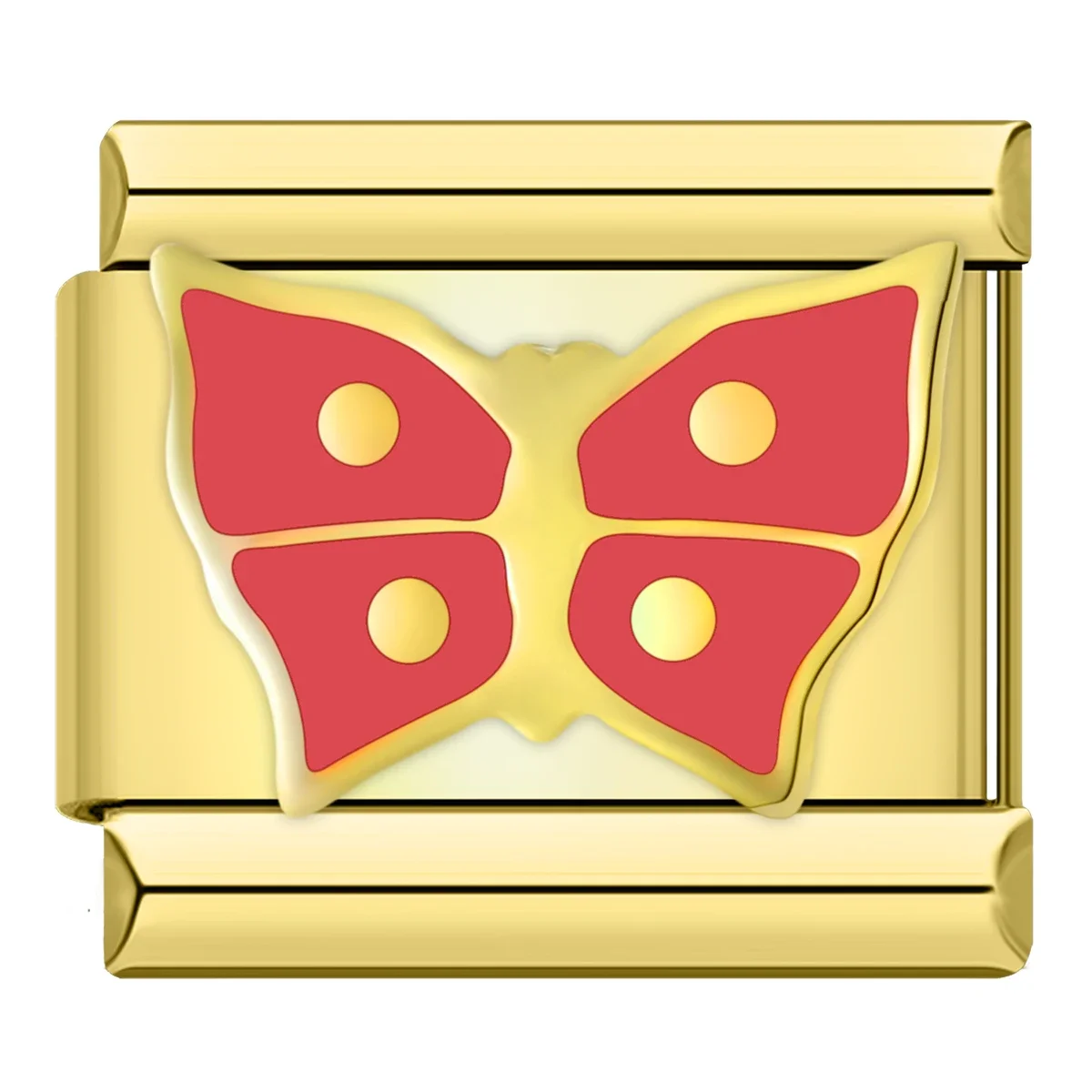 Schmetterling Rot/ Gold