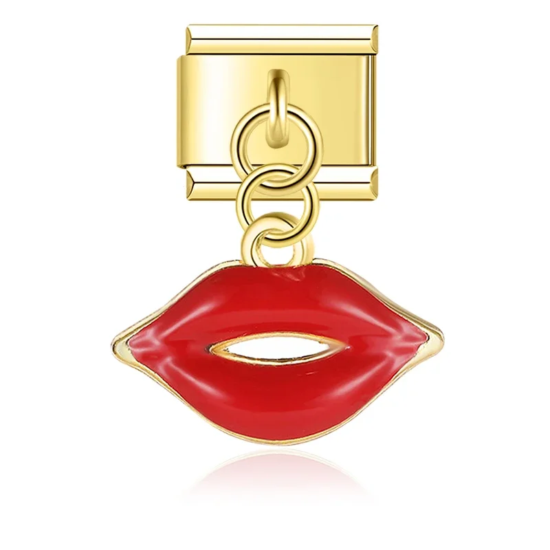 Anhänger Lippen Gold