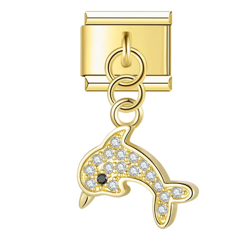 Anhänger Goldener Delfin