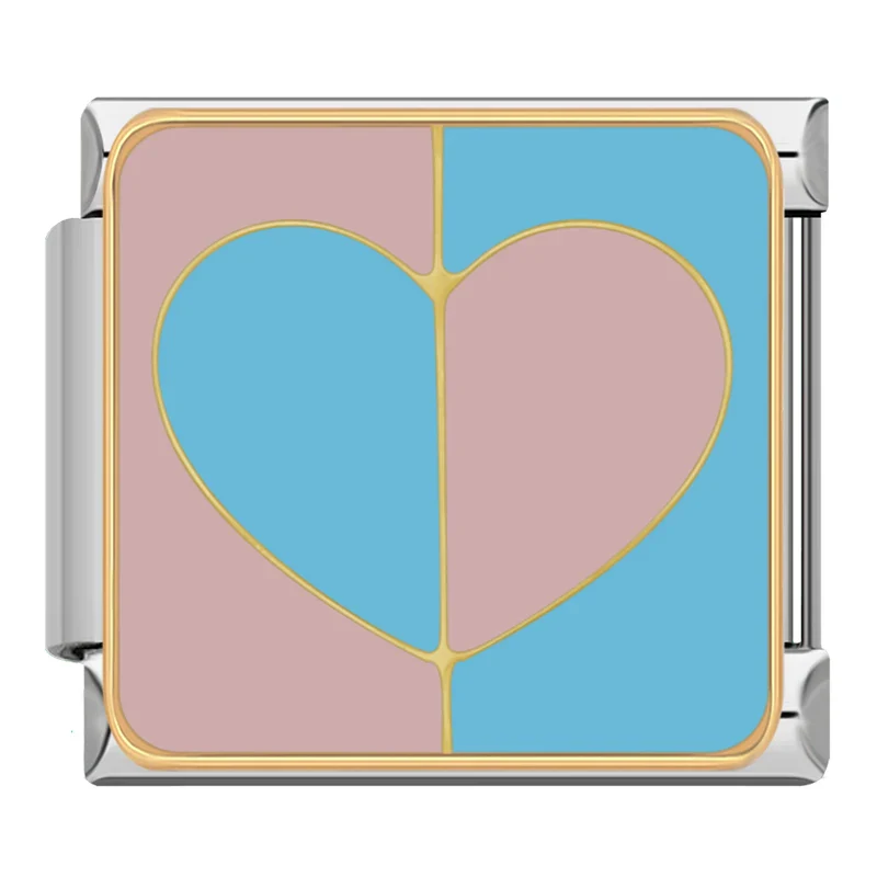 Herz pink/blau