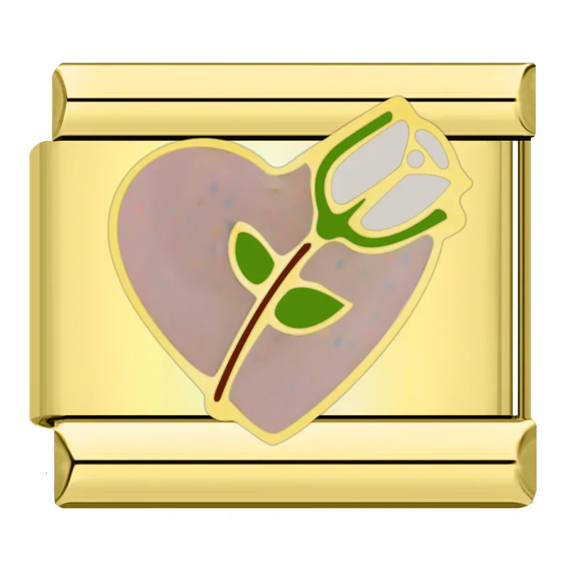 Herz/ Rose Gold