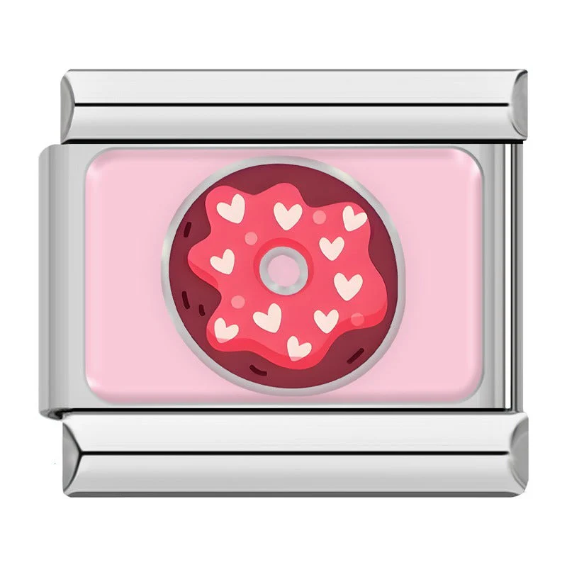 Herz Donut Silber