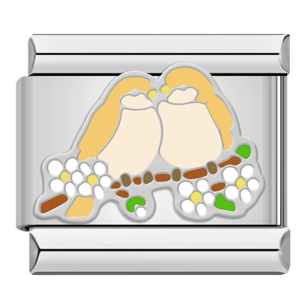 Liebes-Vögel Silber