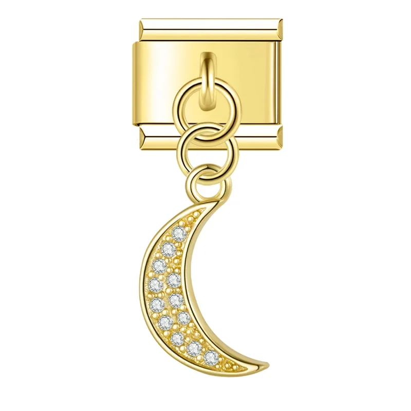 Mond Anhänger Gold