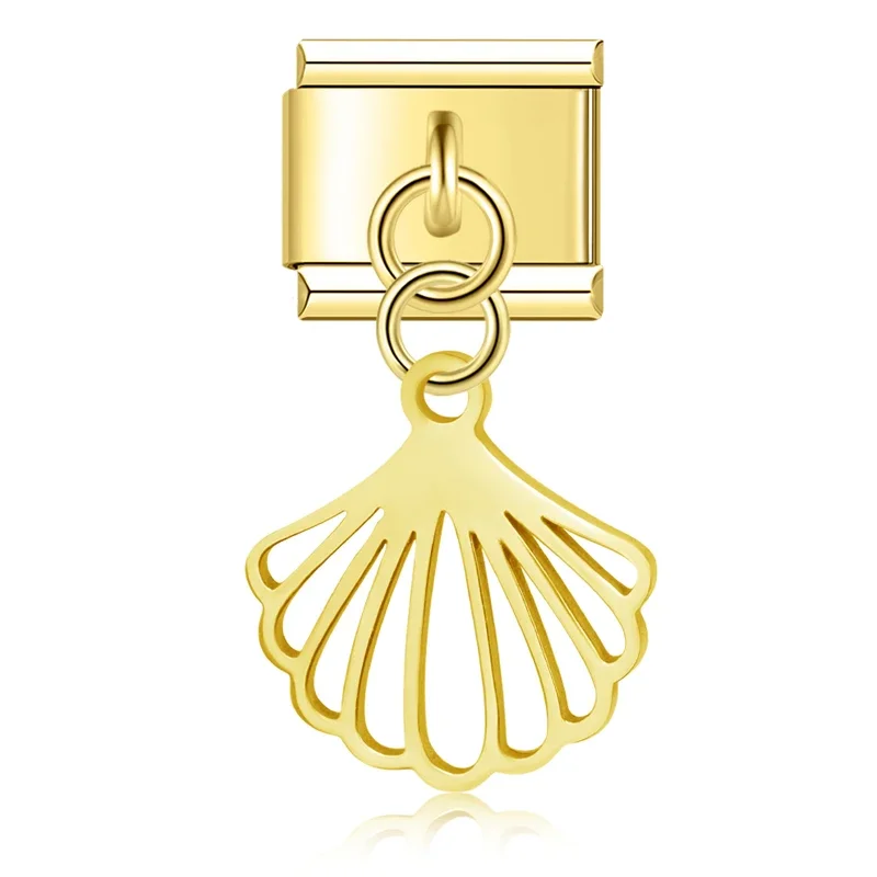 Muschel Anhänger Gold