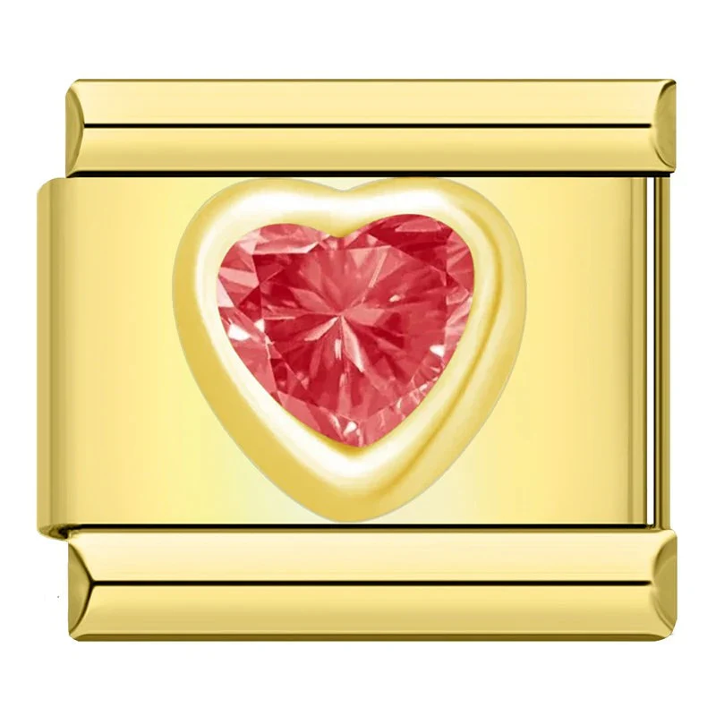 Rotes Glitzerherz